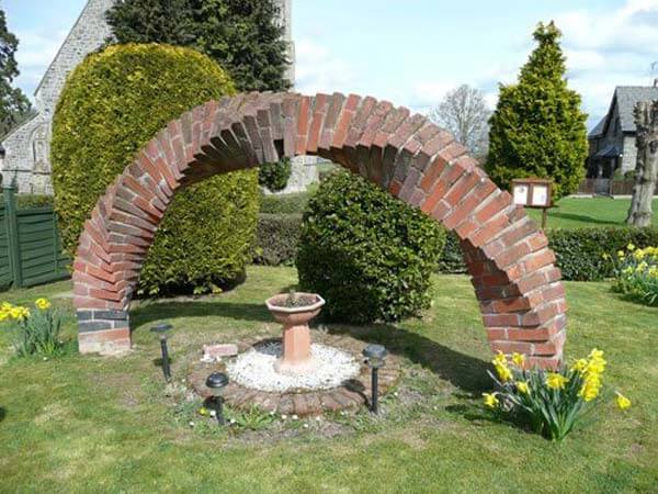 Twisted garden arch