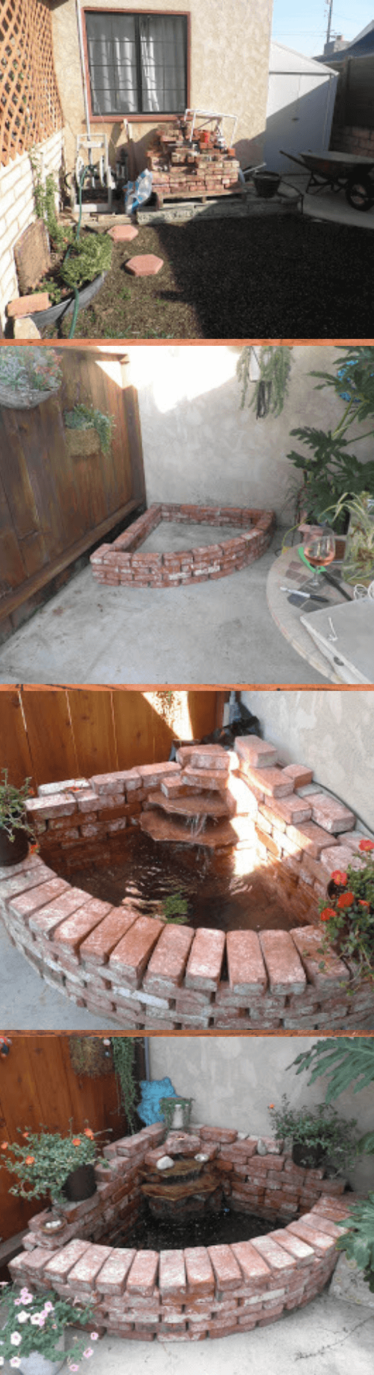 Build your own brick waterfall