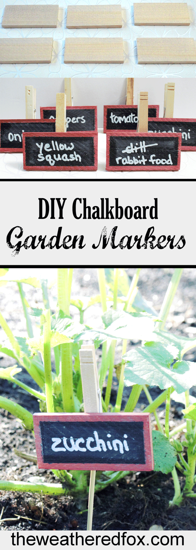 DIY Chalkboard Garden Markers