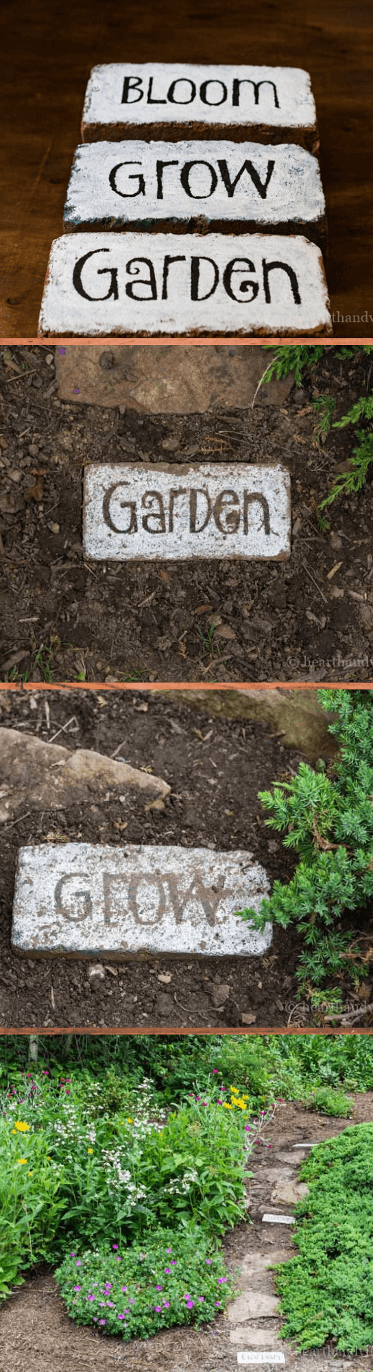 Beautify your Garden Path with Brick Word Art