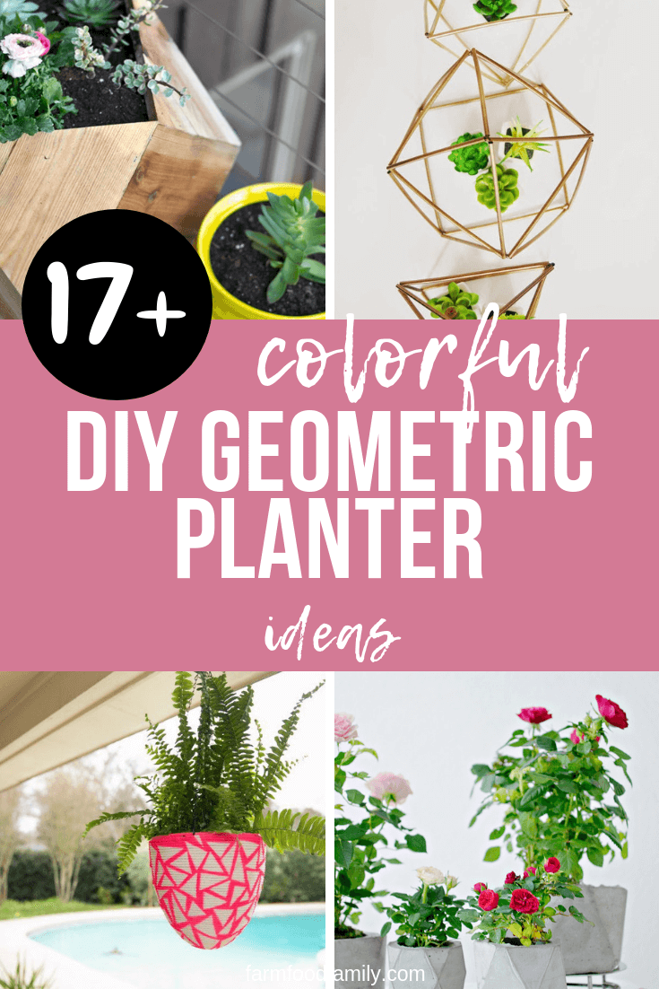 best diy geometric planter ideas