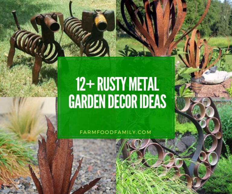 best rusty metal garden decor ideas