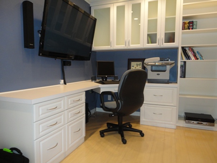 1 custom home office cabinet