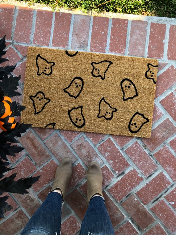 Ghost carpet for halloween