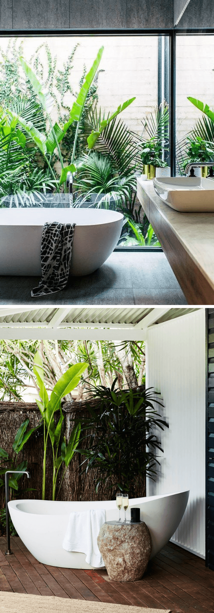 10 tropical bathroom decor