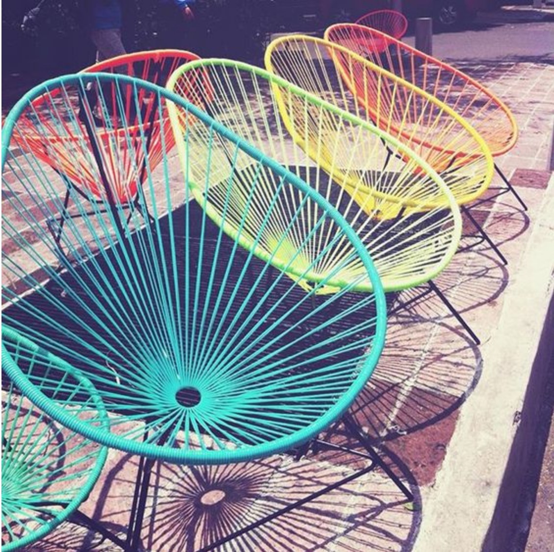colorful acapulco chairs