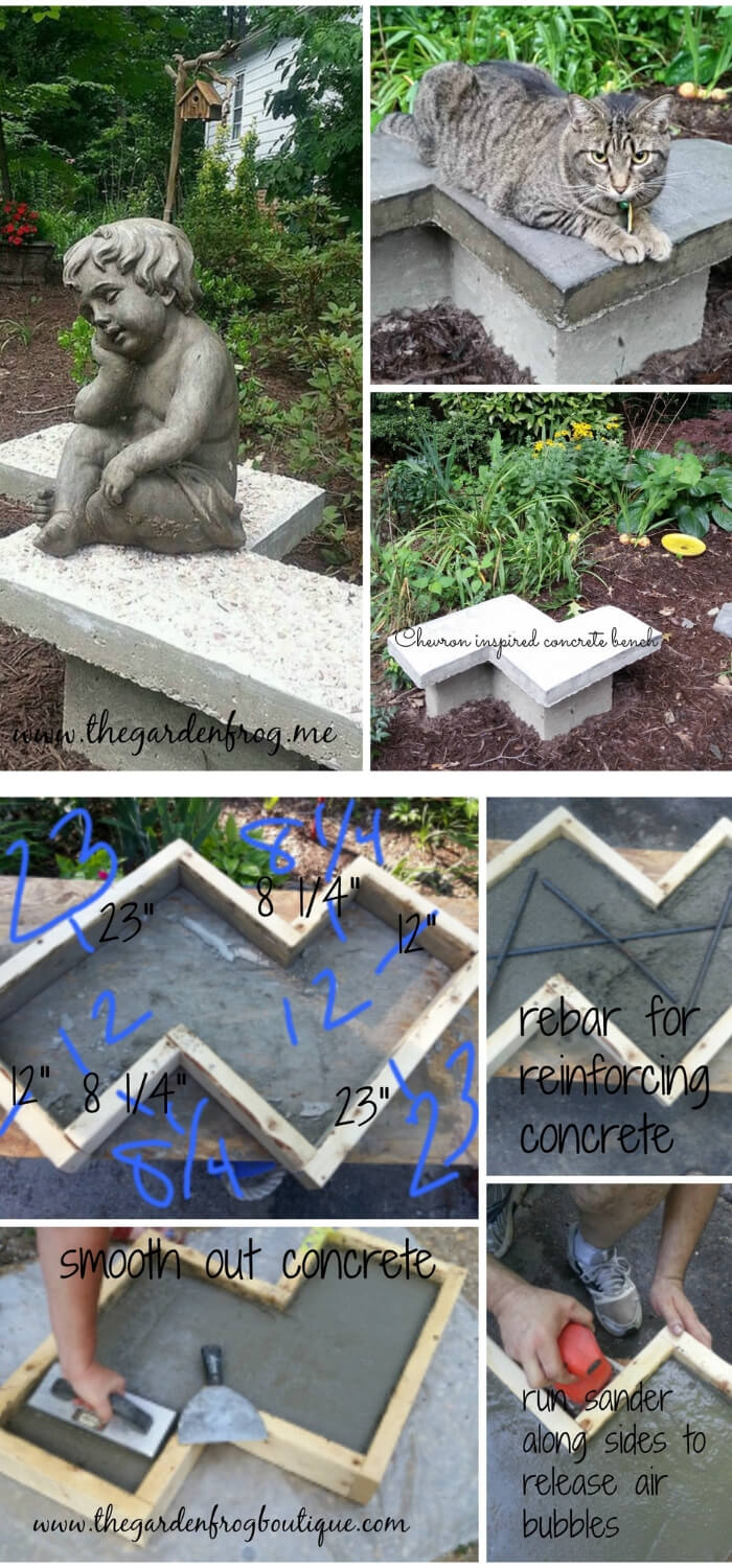2 cheap garden cement ideas