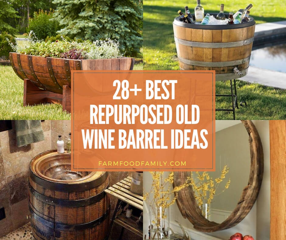 best repurposed old wine barrel ideas