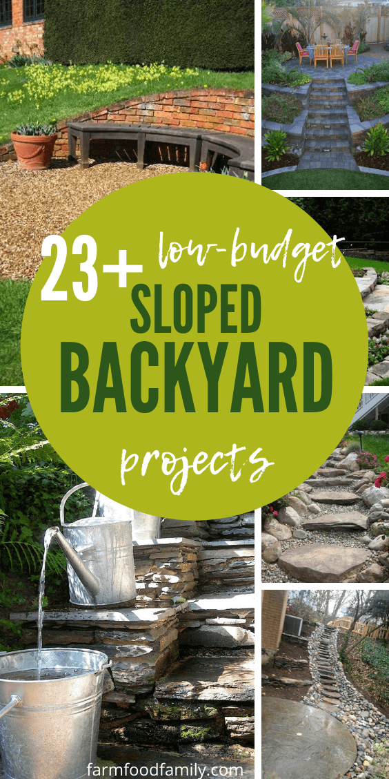 Sloped Backyard Landscaping Ideas, How To Landscape My Backyard On A Budget