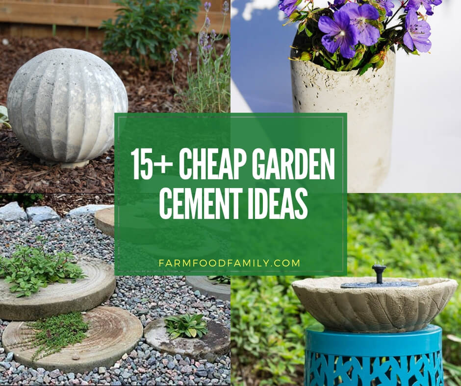 best garden cement projects on low budget