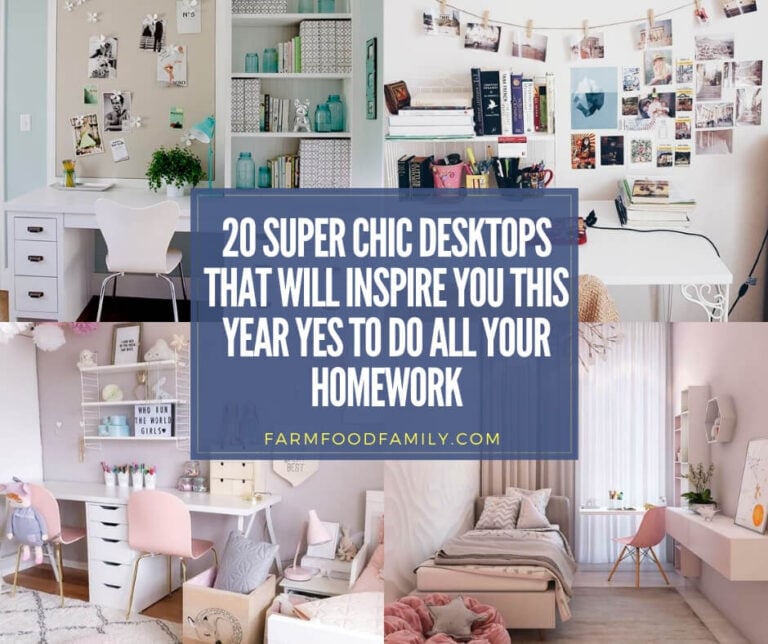 20 Super Chic Desktops That Will Inspire You This Year YES To Do All Your Homework
