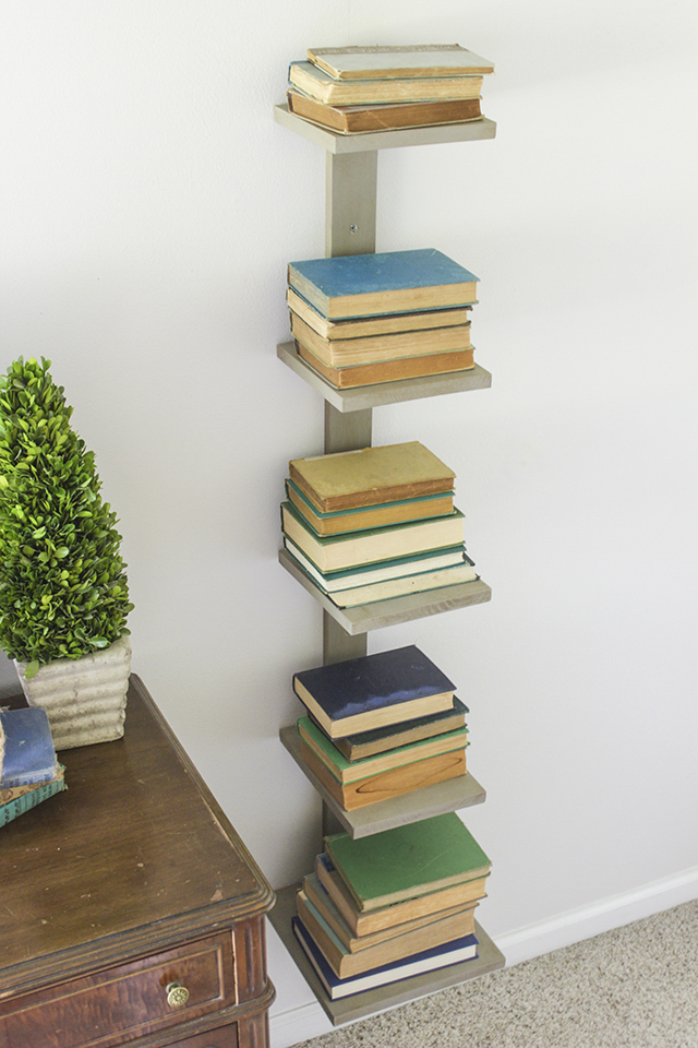 DIY Spine Bookshelf Easy DIY Bookshelf Ideas and Plans