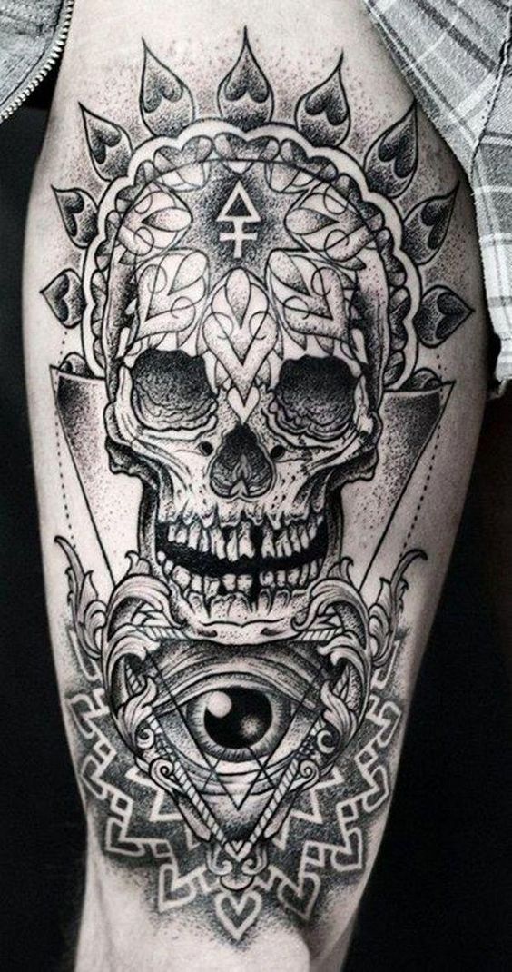 1 skull tattoos for men