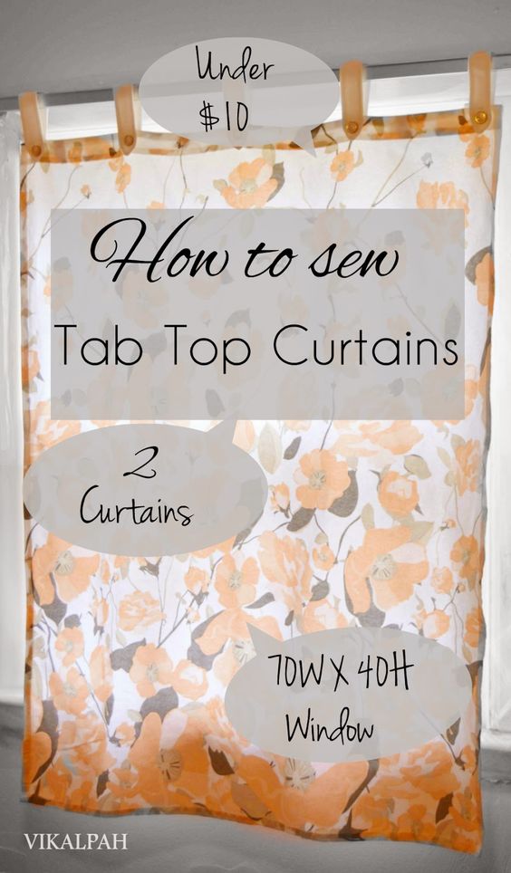12 Tab Top Curtains