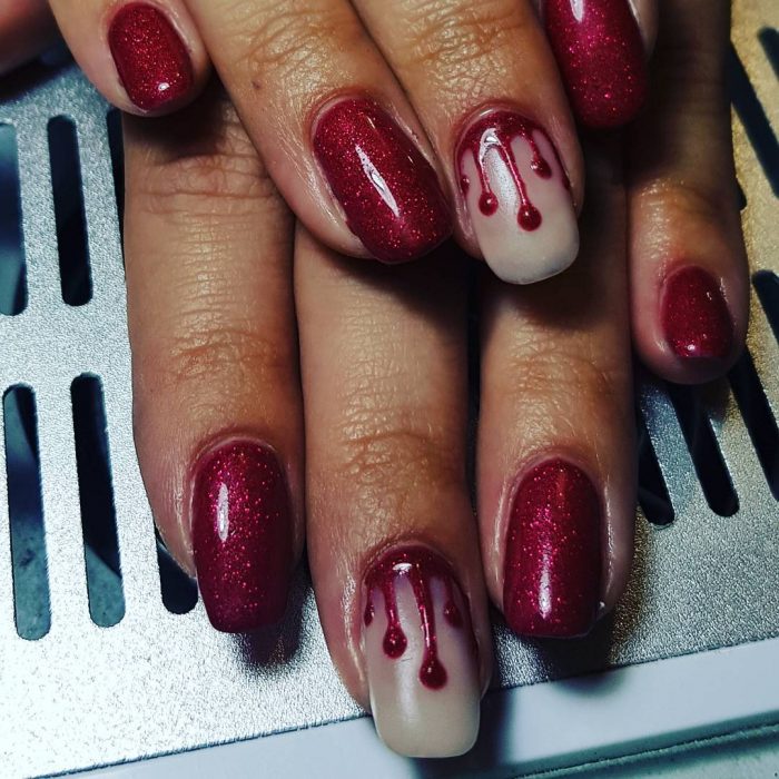 12 bloody halloween nail designs