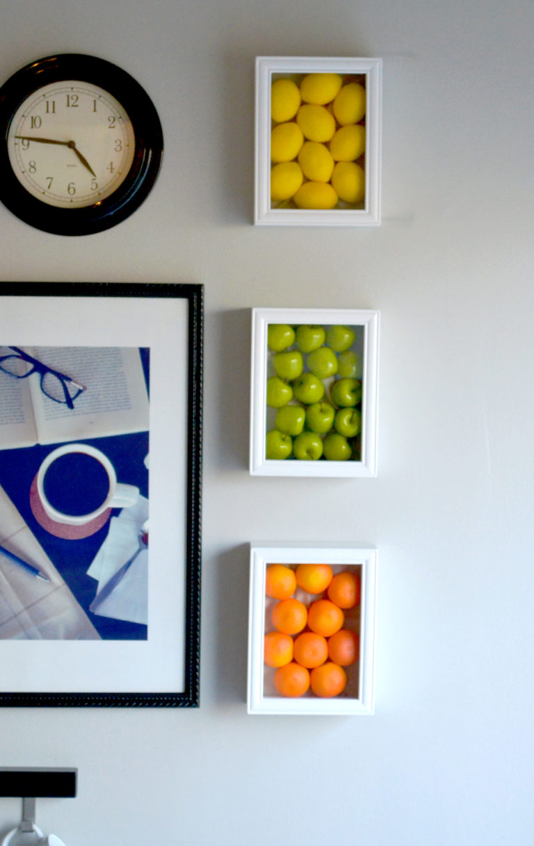 Kitchen Wall Art With Fake Fruits