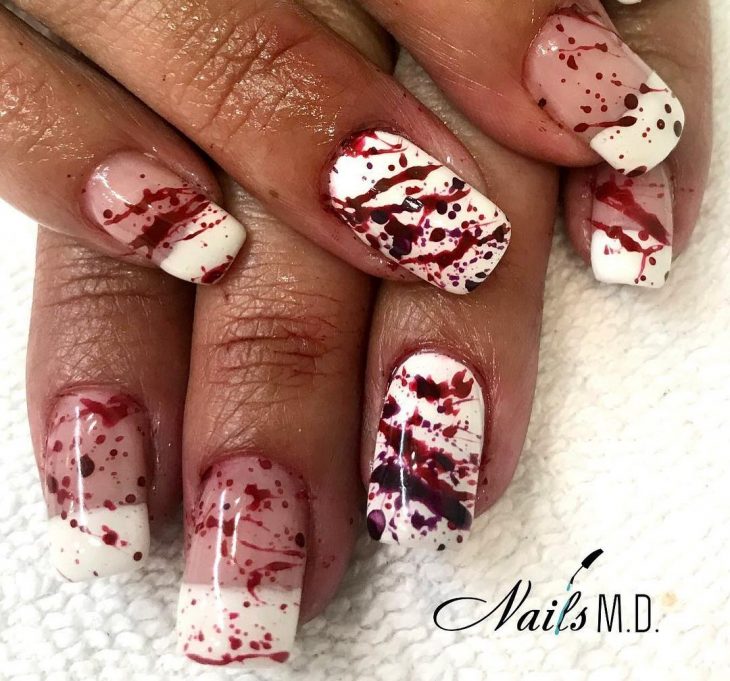 15 bloody halloween nail designs