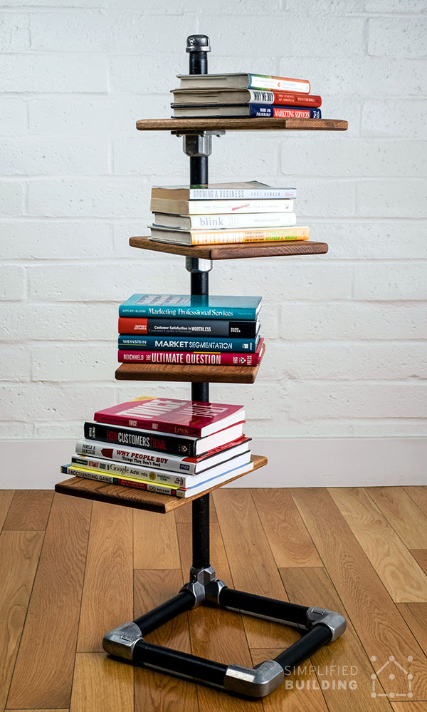 Free standing bookshelf Easy DIY Bookshelf Ideas and Plans