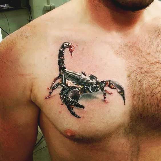 2 scorpion tattoos for men