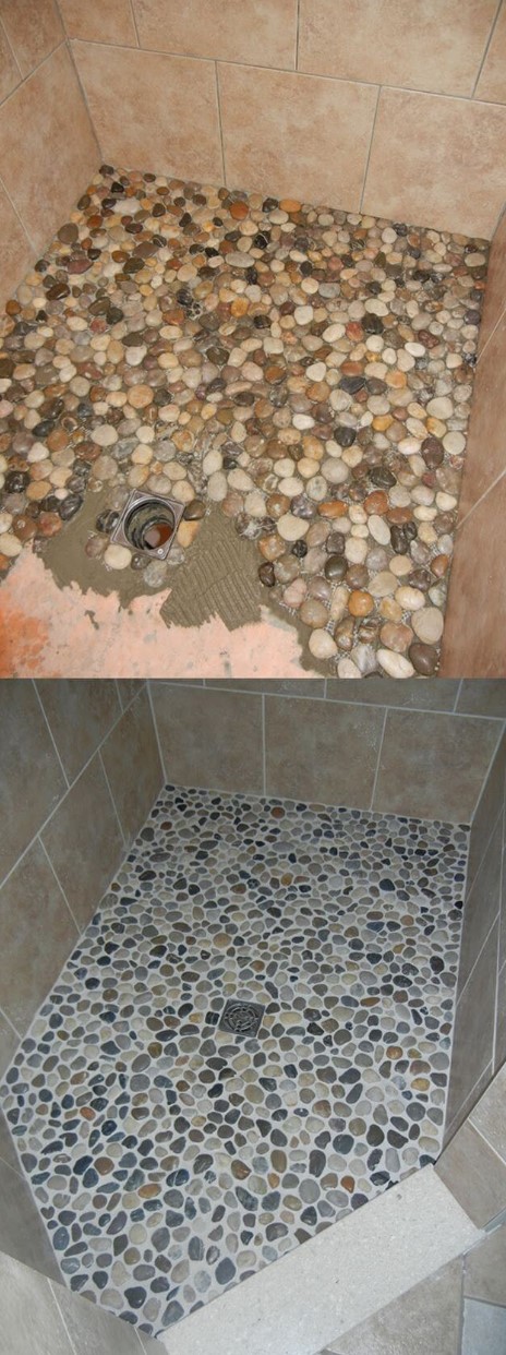 Pebble Shower Floor