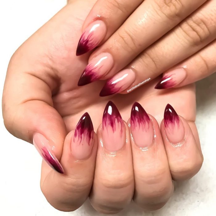 5 bloody halloween nail designs