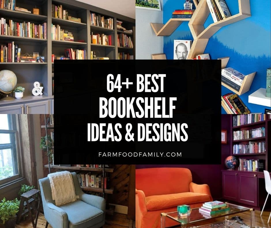 64 Best Diy Bookshelf Ideas Plans, Diy Double Sided Bookcase Room Dividers
