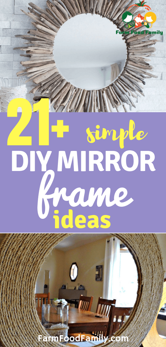 21 Best Diy Mirror Frame Ideas Fit, How To Make A Mirror Frame At Home Easy