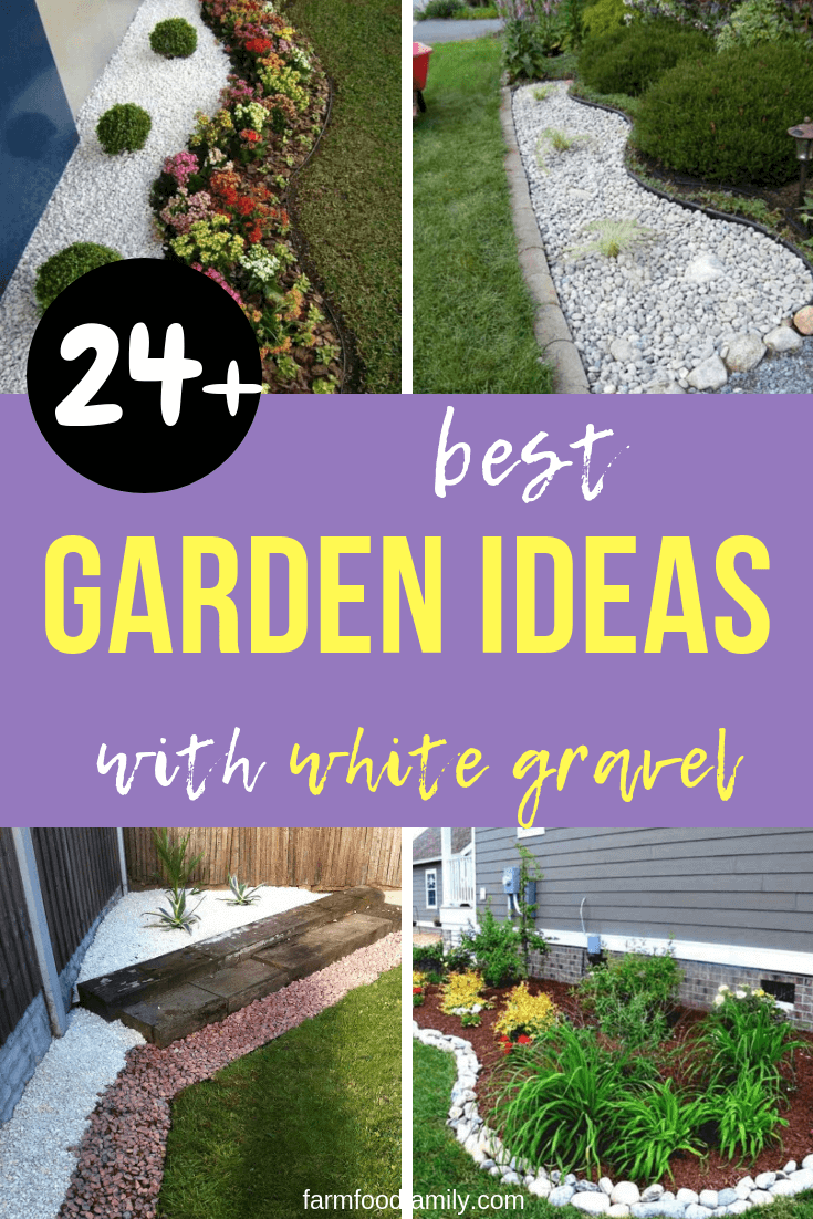 best garden ideas with white gravel