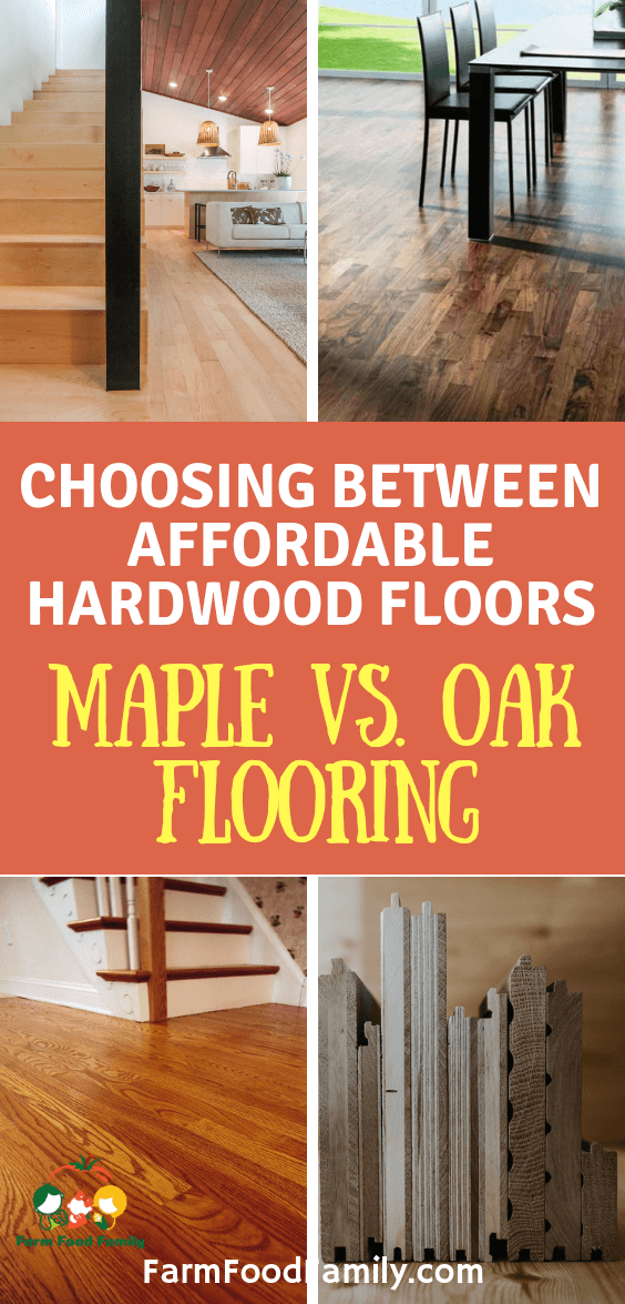 choosing maple vs oak flooring