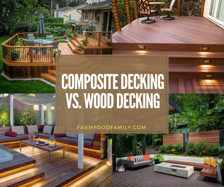 Composite decking vs wood decking