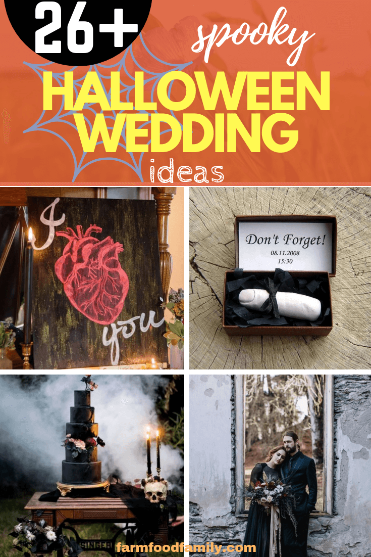 spooky halloween wedding ideas