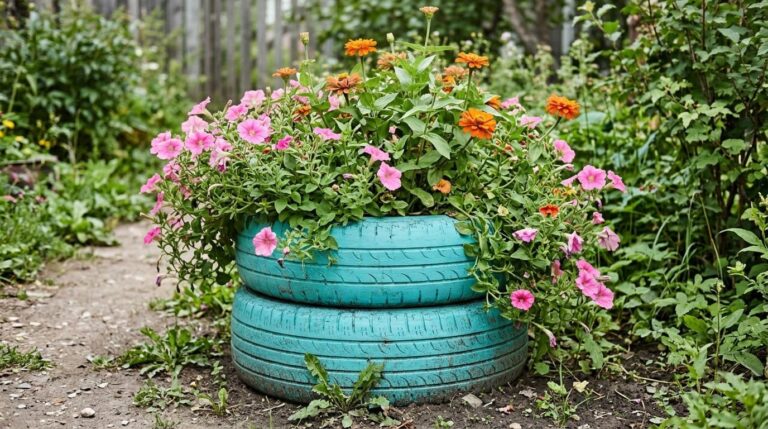 20 Colorful DIY Tire Planter Ideas (And Why Flowers Beat Vegetables in Old Tires)