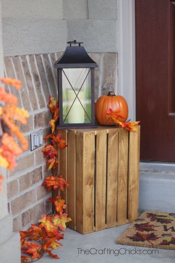 15 fall yard decorations with leaves