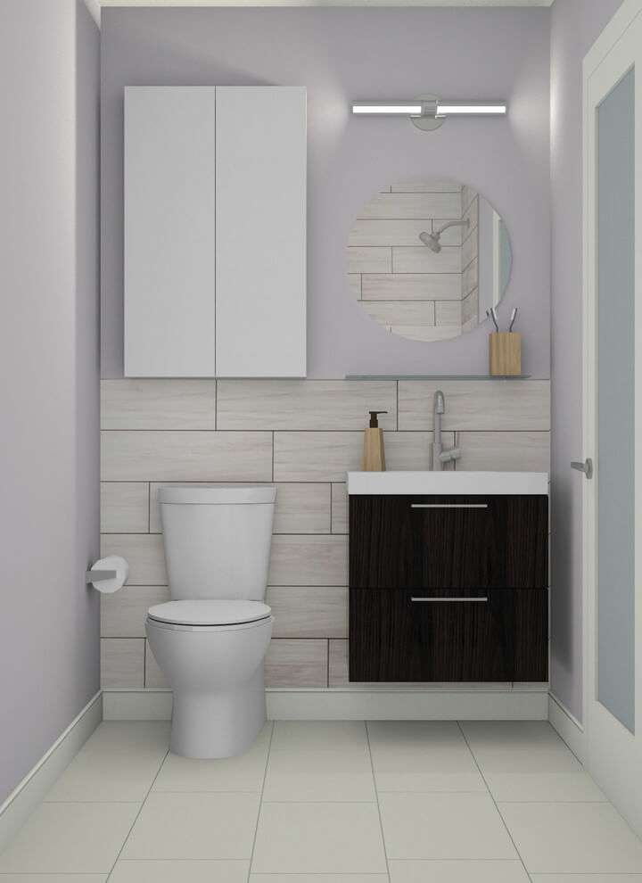 2 contemporary small bathroom ideas