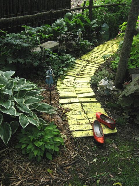 2 magical yellow garden path