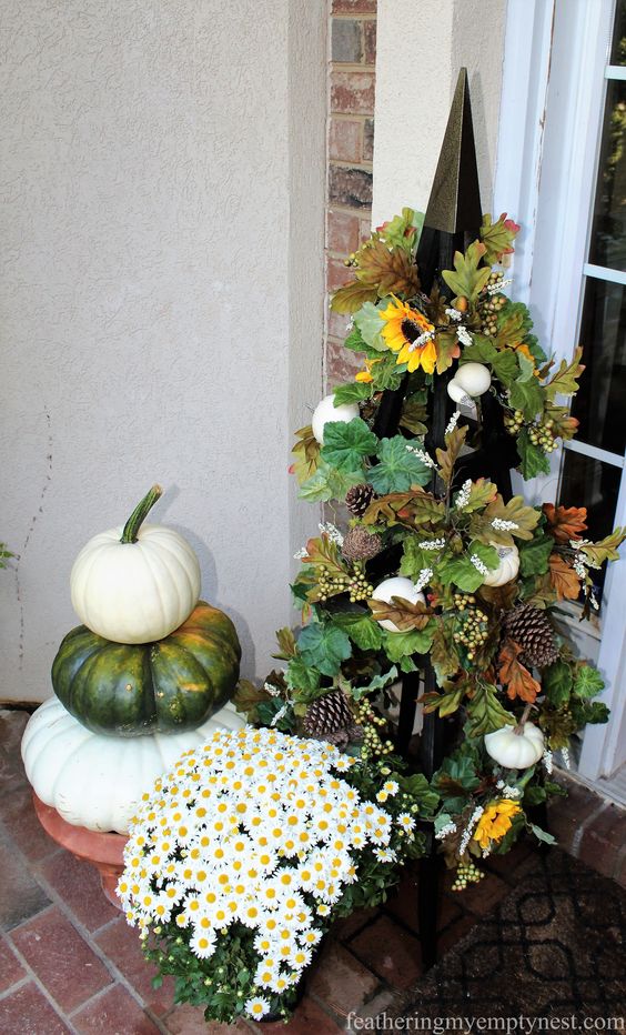 24 fall decorations with mums