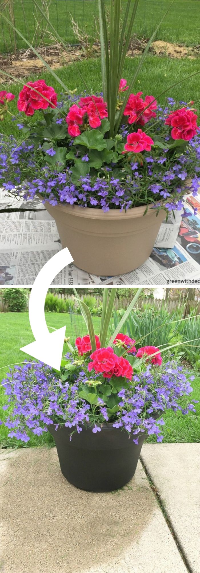 3 plastic flower pot ideas
