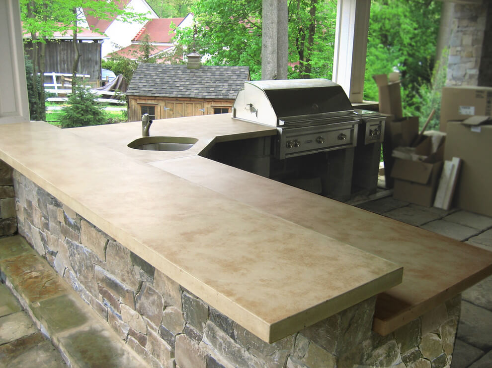 8 concrete kitchen countertop