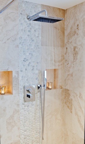 9 bathroom wall tiles with mother of pearl