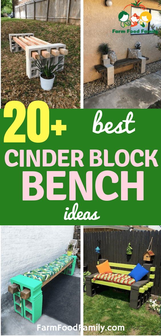 Best Outdoor Cinder Block Bench Ideas, Cinder Block Furniture Plans