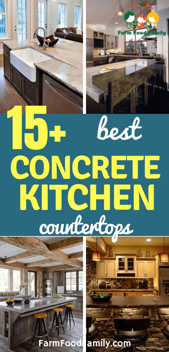 best concrete kitchen countertops