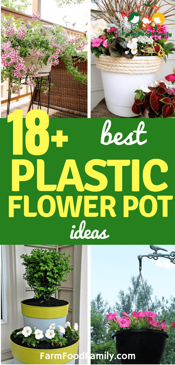 best plastic flower pot ideas