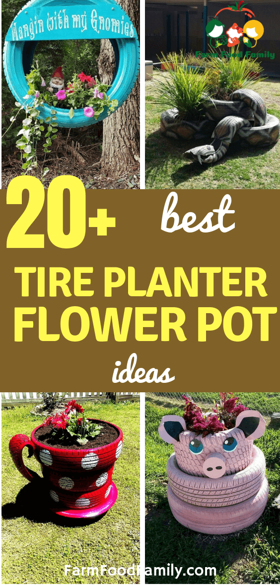 best tire planter flower pot ideas