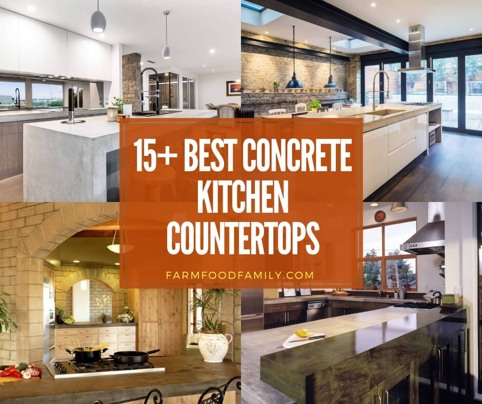 15 Best Concrete Kitchen Countertop, Are Concrete Countertops A Good Idea To Build