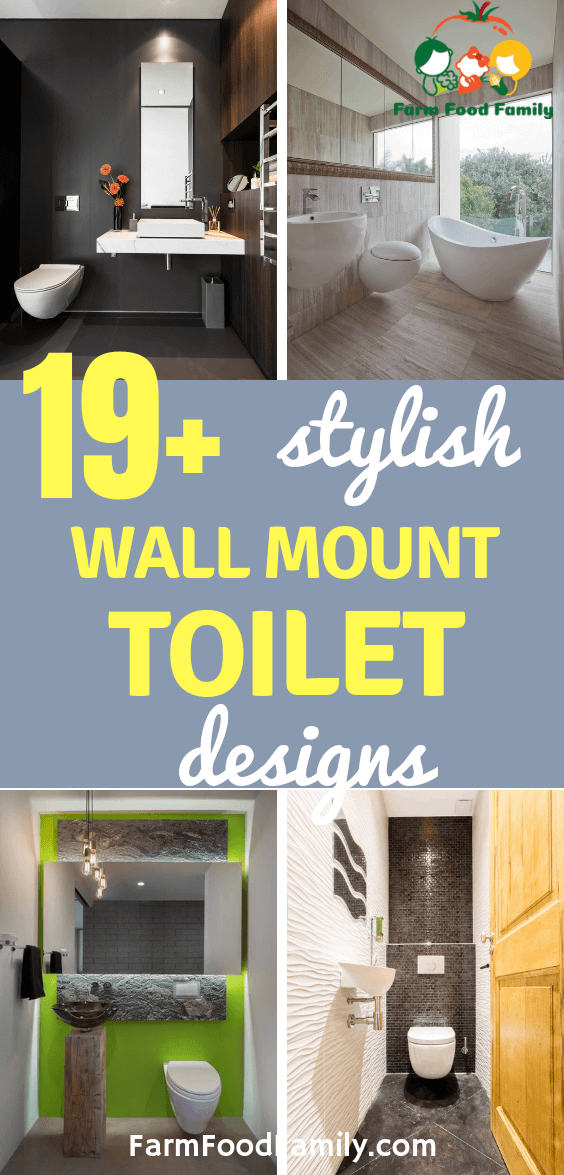 stylish wall mount toilet ideas