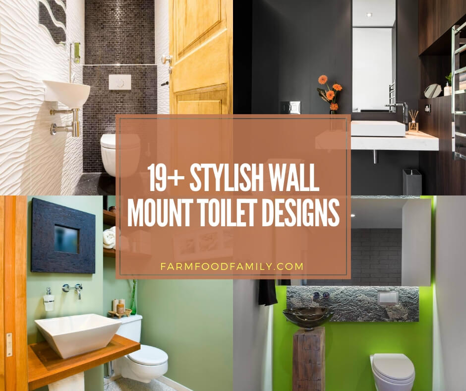 Wall mount toilet designs