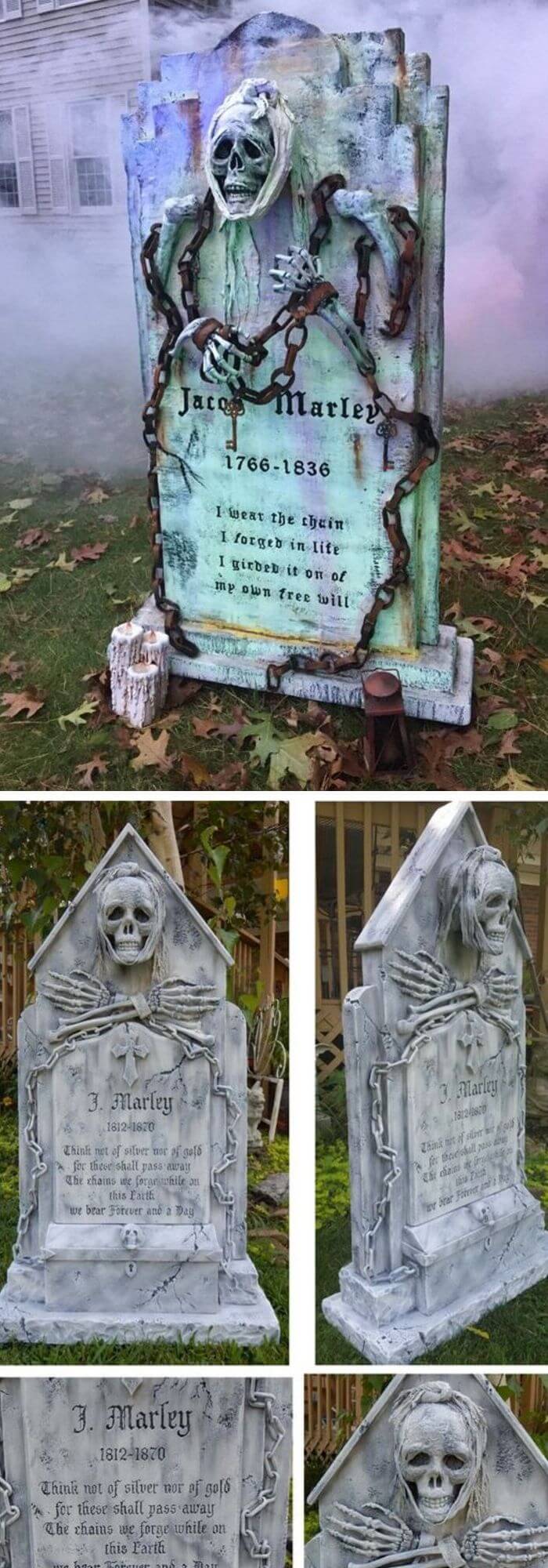 NEW! 6 Styles Tombstones/Gravestones Creepy Halloween Decor 