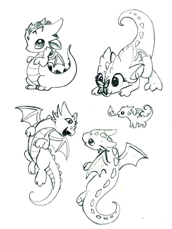 1 cute dragon drawings