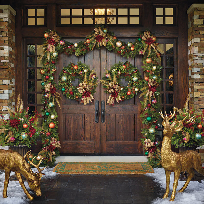 16 christmas front door decorations