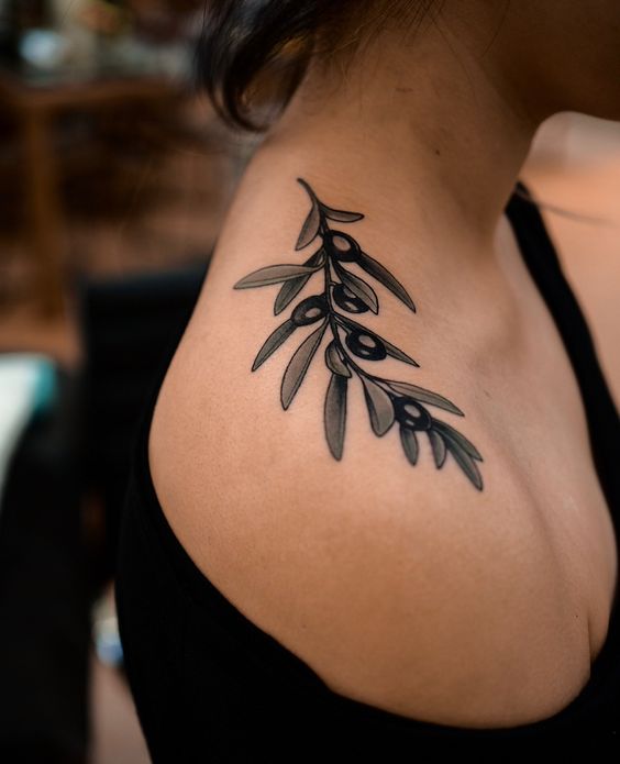2 olive branch tattoo 1